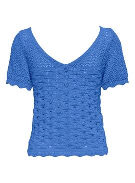 T-Shirt Only Becca Blau für Damen
