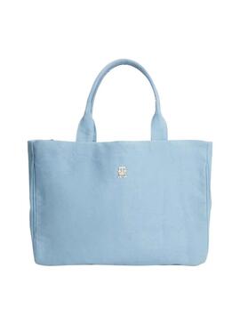 Handtasche Tommy Hilfiger Natural Blau für Damen