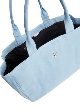 Handtasche Tommy Hilfiger Natural Blau für Damen