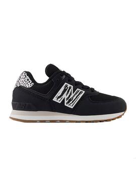 Sneakers New Balance 574 Mini Schwarz Mädchen und Junge