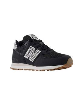 Sneakers New Balance 574 Mini Schwarz Mädchen und Junge