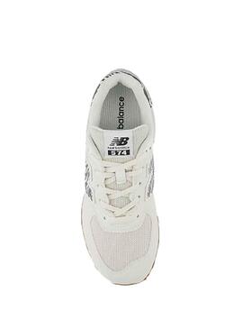 Sneakers New Balance 574 Mini Weiss Mädchen und Junge