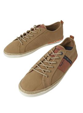 Sneakers Pepe Jeans Maoui Tape Camel für Herren