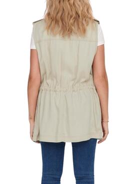 Weste Only Kenya Beige für Damen