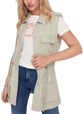 Weste Only Kenya Beige für Damen