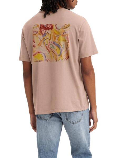 T-Shirt Levis Art Braun für Herren 