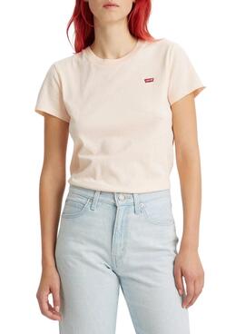 T-Shirt Levis Perfect Tee Rosa für Damen