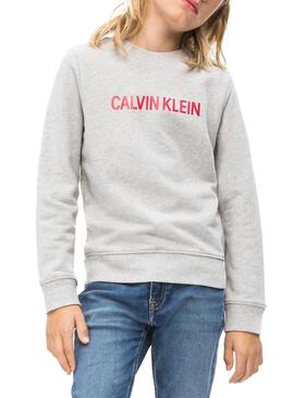 Calvin Klein Logo Terry Grey Mädchen