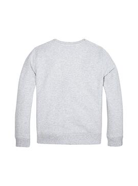 Sweatshirt Tommy Hilfiger Essential-Logo Grau Kind