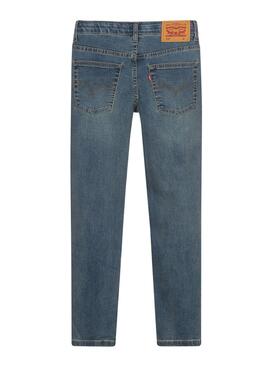 Hose Jeans Levis 512 Slim Blau für Junge