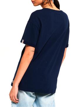 T-Shirt Superdry Paulo Marine Blau Frau