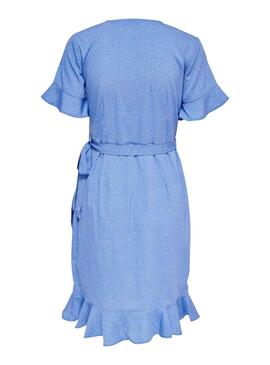 Kleid Only Olivia Blau für Damen