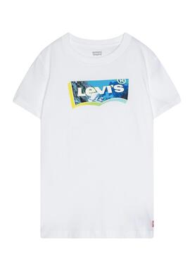 T-Shirt Levis Landscape Weiss für Junge