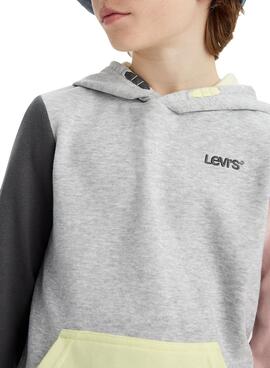 Sweatshirt Levis Colorblock Grau für Junge