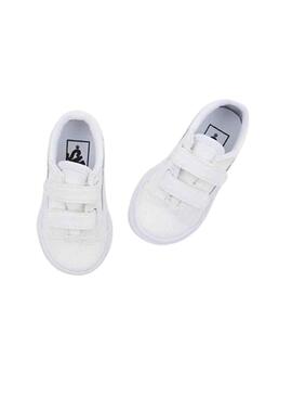 Sneakers Vans Old Skool V Weiss Junge und Mädchen