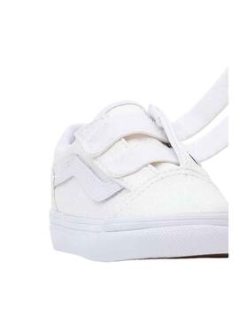 Sneakers Vans Old Skool V Weiss Junge und Mädchen