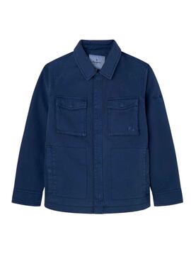 Jacke Pepe Jeans Dylan Marineblau für Junge