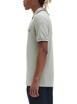 Polo Fred Perry Twin Tipped Grau für Herren