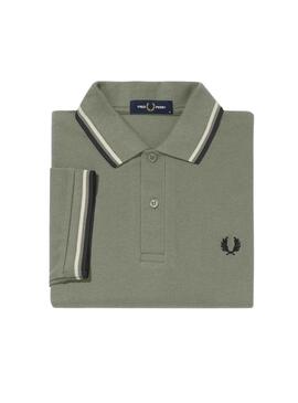 Polo Fred Perry Twin Tipped Grau für Herren