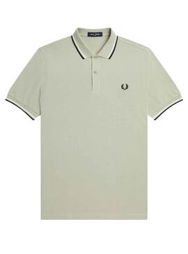 Polo Fred Perry Twin Tipped Grau für Herren