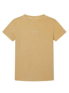 T-Shirt Pepe Jeans Davide Ocre für Junge