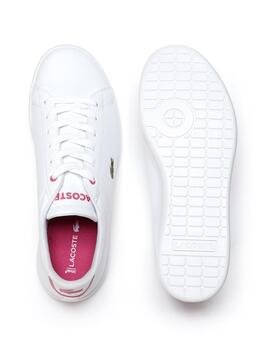Schuh Lacoste Carnaby Weiß Rosa 