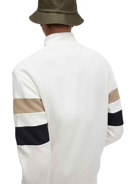 Sweatshirt Fred Perry Tipped Weiss für Herren