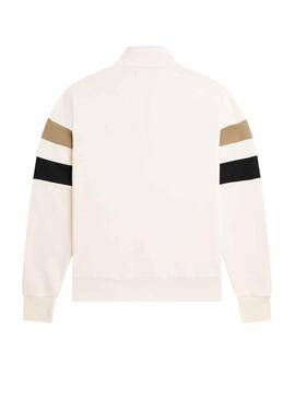 Sweatshirt Fred Perry Tipped Weiss für Herren