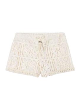 Short Mayoral Knitted Crochet Beige für Mädchen