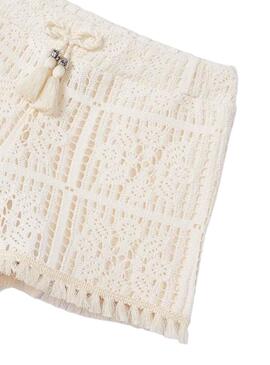 Short Mayoral Knitted Crochet Beige für Mädchen