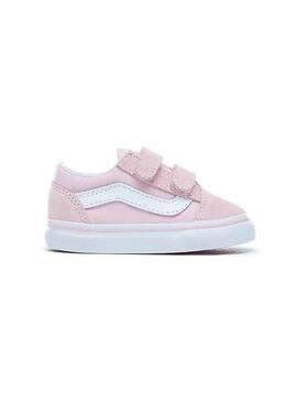 Sneaker Vans Old Skool Pink Velcro