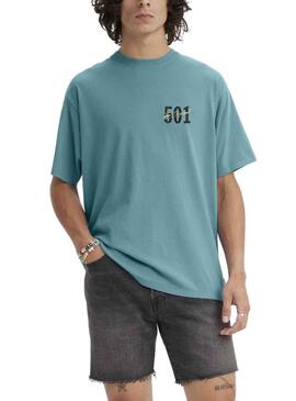 T-Shirt Levis 501 Vintage Blau für Herren