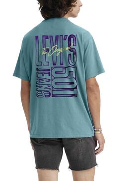 T-Shirt Levis 501 Vintage Blau für Herren