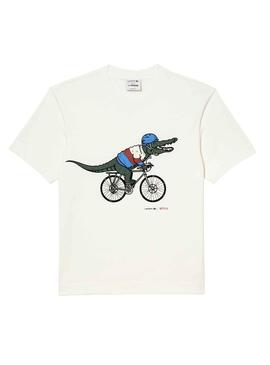T-Shirt Lacoste Netflix Sex Education Beige
