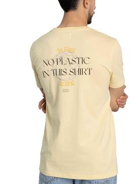 T-Shirt Klout No Plastic Gelb