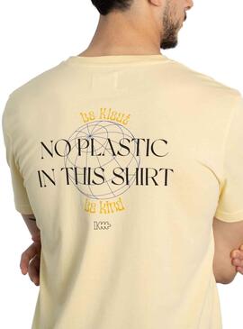 T-Shirt Klout No Plastic Gelb