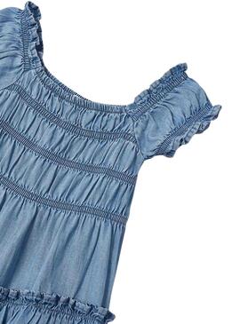 Kleid Mayoral Fluido Denim Blau für Mädchen