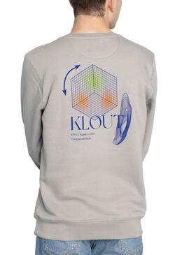 Sweatshirt Klout Aesthetic Grau für Herren und Damen