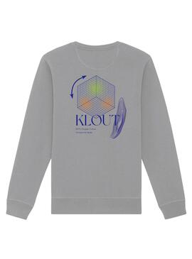 Sweatshirt Klout Aesthetic Grau für Herren und Damen