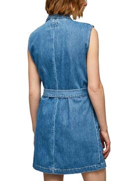 Kleid Pepe Jeans Carmen Blau für Damen