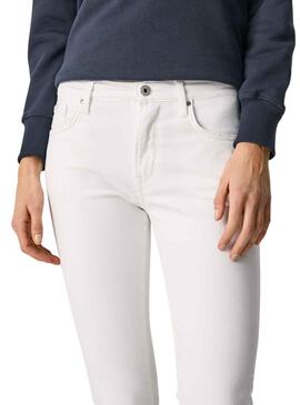 Hose Jeans Pepe Jeans Gnade Weiss Damen