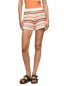 Shorts Pepe Jeans Frances Beige für Damen