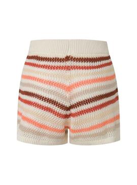 Shorts Pepe Jeans Frances Beige für Damen