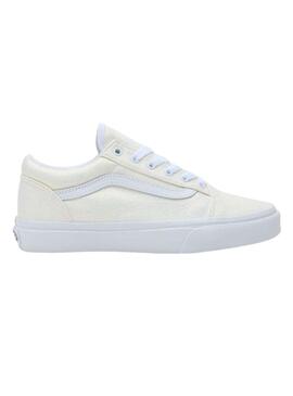 Sneakers Vans Old Skool Glitzer Weiss für Mädchen