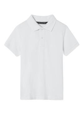 Polo Mayoral Granito Basic Weiss für Junge