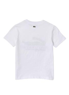 T-Shirt Lacoste Vintage Weiss für Junge