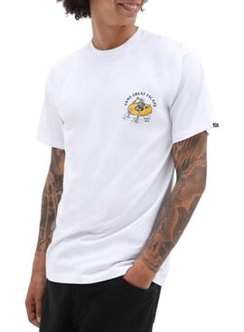 T-Shirt Vans Easy Peasy Weiss Herren und Damen