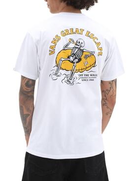 T-Shirt Vans Easy Peasy Weiss Herren und Damen
