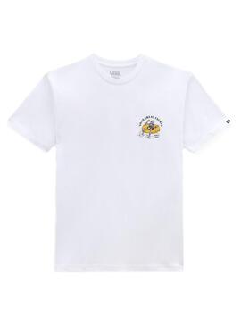 T-Shirt Vans Easy Peasy Weiss Herren und Damen
