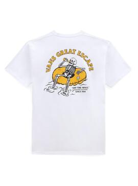 T-Shirt Vans Easy Peasy Weiss Herren und Damen